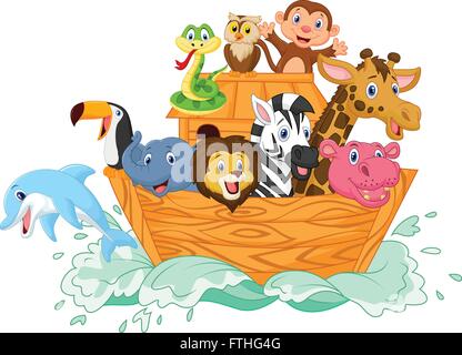 Die Arche Noah der Cartoon Vektor Abbildung - Bild: 101190075 - Alamy