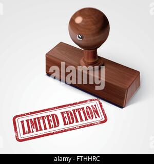 Stempel Limited Edition in rot auf weißem Hintergrund Stock Vektor