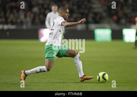 Kévin Monnet-Paquet wenn eine Liga entsprechen Stade Rennais - AS Saint-Étienne 4. Februar 2016 in Roazhon Park, Rennes Stockfoto