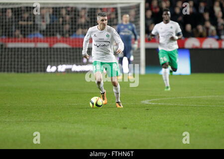 Fabien Lemoine wenn eine Liga entsprechen Stade Rennais - AS Saint-Étienne 4. Februar 2016 in Roazhon Park, Rennes Stockfoto