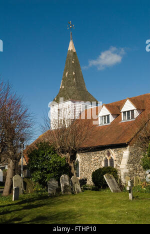 Horndon auf dem Hill Essex. Pfarrkirche St. Peter und St. Paul. Stammt aus dem 13. Jahrhundert. HOMER SYKES AUS DEN 2016 2010ER JAHREN Stockfoto
