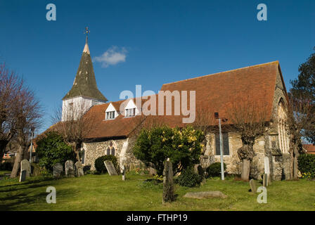 Horndon auf dem Hill Essex. Pfarrkirche St. Peter und St. Paul. Stammt aus dem 13. Jahrhundert. HOMER SYKES AUS DEN 2016 2010ER JAHREN Stockfoto