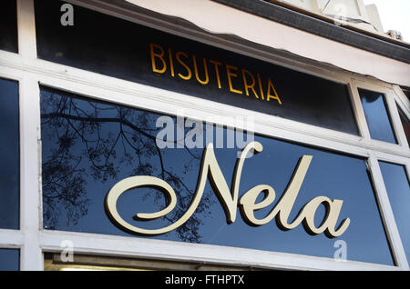 Nela, berühmten Schönheitssalon in Valencia, Spanien Stockfoto