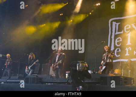 Levellers auf Blackheath Festival, Blackheath, London, England, Vereinigtes Königreich Stockfoto