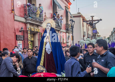 Der karfreitag Prozession in Oaxaca, Mexiko. Stockfoto