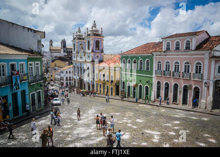 Largo Pelourinho, Salvador, Bahia, Brasilien Stockfoto