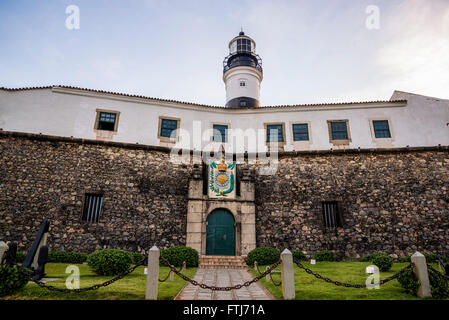 Farol da Barra, Leuchtturm, Salvador, Bahia, Brasilien Stockfoto