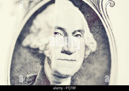 faltige Dollar-banknote Stockfoto
