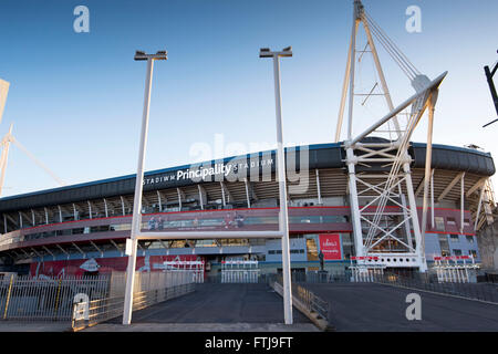 Fürstentum Stadion früher das Millennium Stadium in Cardiff, Südwales. Stockfoto