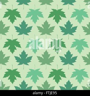 Vector seamless Wallpaper. Ahorn-Blätter in verschiedenen Farben Stock Vektor
