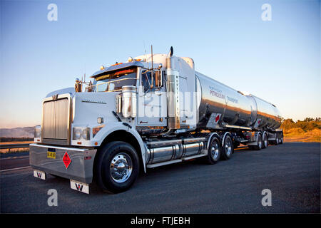 North Coast Petroleum Kraftstofftanker, Lismore, NSW, Australien Stockfoto