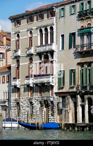 Canal Grande Venedig Italien, Palazzo Ghisu-Boldu, Stockfoto