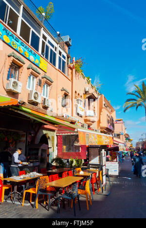 Riad Omar, Rue Bab Agnaou, Marrakesch, Marokko, Nordafrika Stockfoto