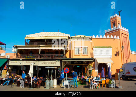 Les Terrasses De L'Alhambra, Jemaa el Fna, Marrakesch, Marokko, Nordafrika Stockfoto