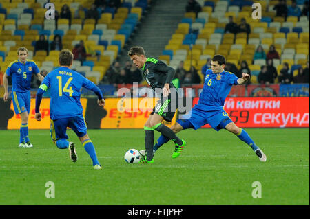 Ukraine vs. Wales. UEFA-Freundschaftsspiel Stockfoto