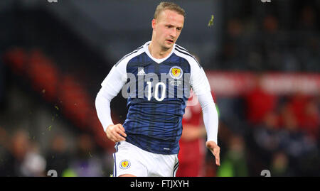 Hampden Park, Glasgow, Schottland. 29. März 2016. Internationaler Fußball freundlich Schottland gegen Dänemark. Leigh Griffiths Credit: Aktion Plus Sport/Alamy Live-Nachrichten Stockfoto