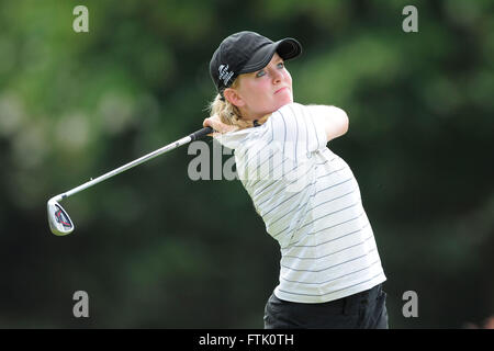 Richmond, Virginia, USA. 18. August 2012. Rebecca Durham während der Symetra Tour Eagle Classic im Richmond Country Club am 18. August 2012 in Richmond, Va.ZUMA Presse/Scott A. Miller. © Scott A. Miller/ZUMA Draht/Alamy Live-Nachrichten Stockfoto