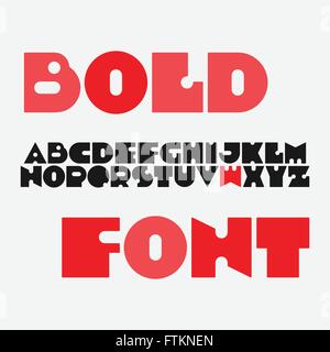 Satz von stilisiert, Alphabet Buchstaben isoliert auf weißem Hintergrund. Vektor-zeitgenössische, Fett Schriftart. Retro-Charakter-Design. Dis Stock Vektor