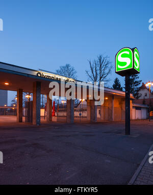 Die Berliner S-Bahn Station Olympiastadion (Olympiastadion) Stockfoto