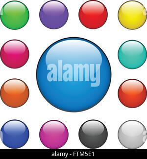 Bunte Vektor Web Buttons Stock Vektor