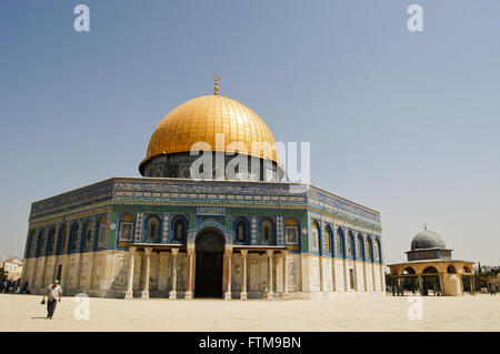 Große Moschee von Omar - Haube des Felsens in der Altstadt von Jerusalem Stockfoto