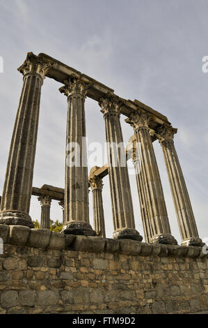 Römische Tempel der Diana Temple-erste Jahrhundert im historischen Zentrum von Evora Stockfoto