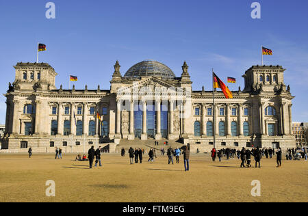 Deutschen Bundestages Palacio Reichstag Stockfoto