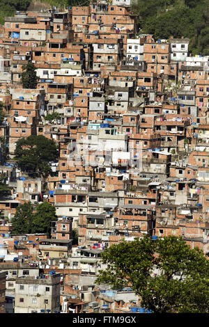 Ansicht der Rocinha Favela in Rio De Janeiro Stockfoto