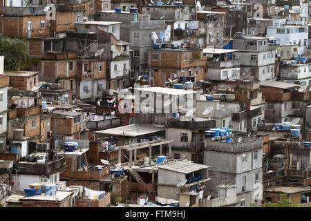 Favela Morro do Pavao Pavaozinho in Copacabana Stockfoto