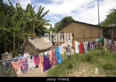 Quilombo Dorf in Boipeba - Archipel Tinhare Stockfoto