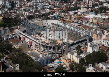 Luftbild von der Sanierung und Erweiterung des Estadio Joaquim Américo Guimarães - Arena da Baixada Stockfoto