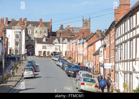 Broad Street, Ludlow, Shropshire, England, Vereinigtes Königreich Stockfoto