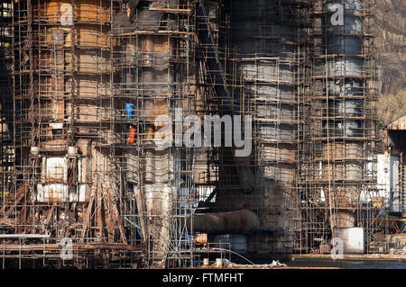 Maua Werft in Niteroi in der Guanabara-Bucht Stockfoto