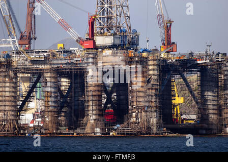 Maua Werft in Niteroi in der Guanabara-Bucht Stockfoto