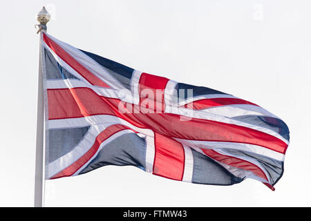 Großbritannien, dem britischen Union Jack flag Stockfoto