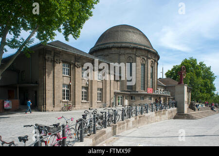 Köln, Deutz, Ottoplatz, Bahnhof Deutz, Empfangsgebäude Köln Messe/Deutz Stockfoto