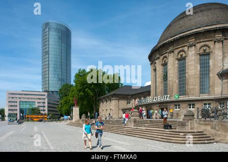 Köln, Deutz, Ottoplatz, Bahnhof Deutz, Empfangsgebäude Köln Messe/Deutz Stockfoto