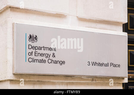 Department of Energy & Klimawandel, London, England, Großbritannien Stockfoto