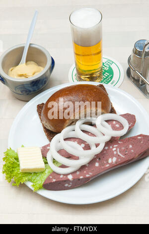 Köln, Altstadt-Nord, VKRZ, Brauhaus Päffgen, "Kölsche Kaviar" Stockfoto