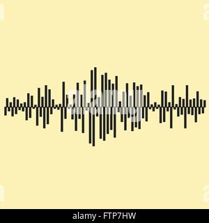 Schallwellen y. Musik Hintergrund 10 EPS-Vektor-Datei enthalten Stock Vektor