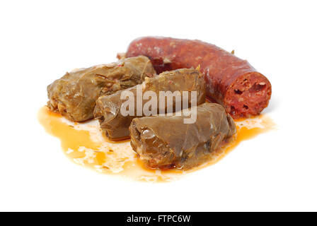 Fleisch rollt traditionellen Lebensmitteln sarmale Stockfoto