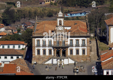 Museum der Praca Tiradentes in Inconfidencia - historisches Zentrum von Ouro Preto - MG Stockfoto