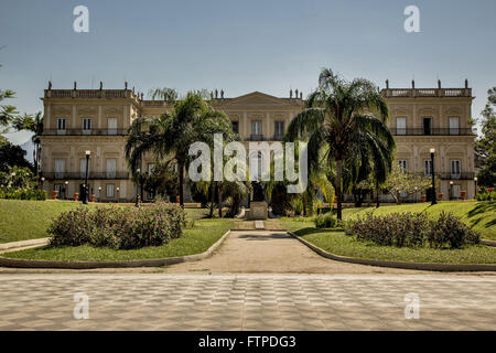 Nationalmuseum / UFRJ - Residenz der königlichen / imperialen Familie von 1808 bis 1889 in Boa Vista Stockfoto