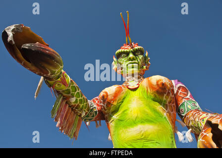 Parintins Folklore-Festival - Schneemann schwimmt Ox garantiert Stockfoto