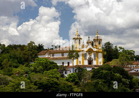 Ansicht der Kirche von Santo Antonio aus der Kapelle von São Francisco de Paula Stockfoto