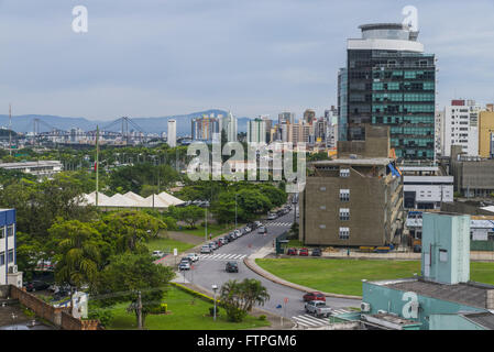 Draufsicht des Stadtzentrums Stockfoto