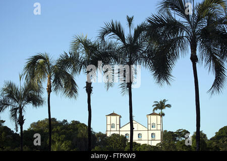 Vista da Igreja Matriz de Nossa Senhora Rosario - Construida keine Seculo XVIII Stockfoto