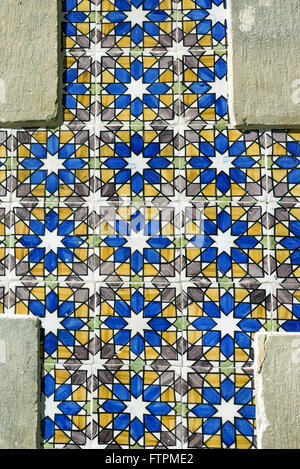 Detalhe de Azulejos Palacio Pena - Vila Sintra Stockfoto