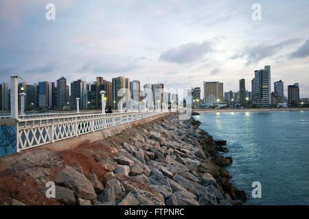 Espigao - Pier 230 Fuß lange auf Iracema Strand Stockfoto