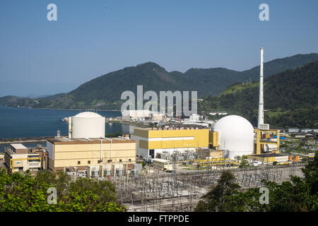 Vista de Cima Das Usinas Que Compoem ein CNAAA Central Nuclear Almirante Álvaro Alberto Stockfoto